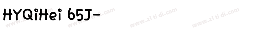 HYQiHei 65J字体转换